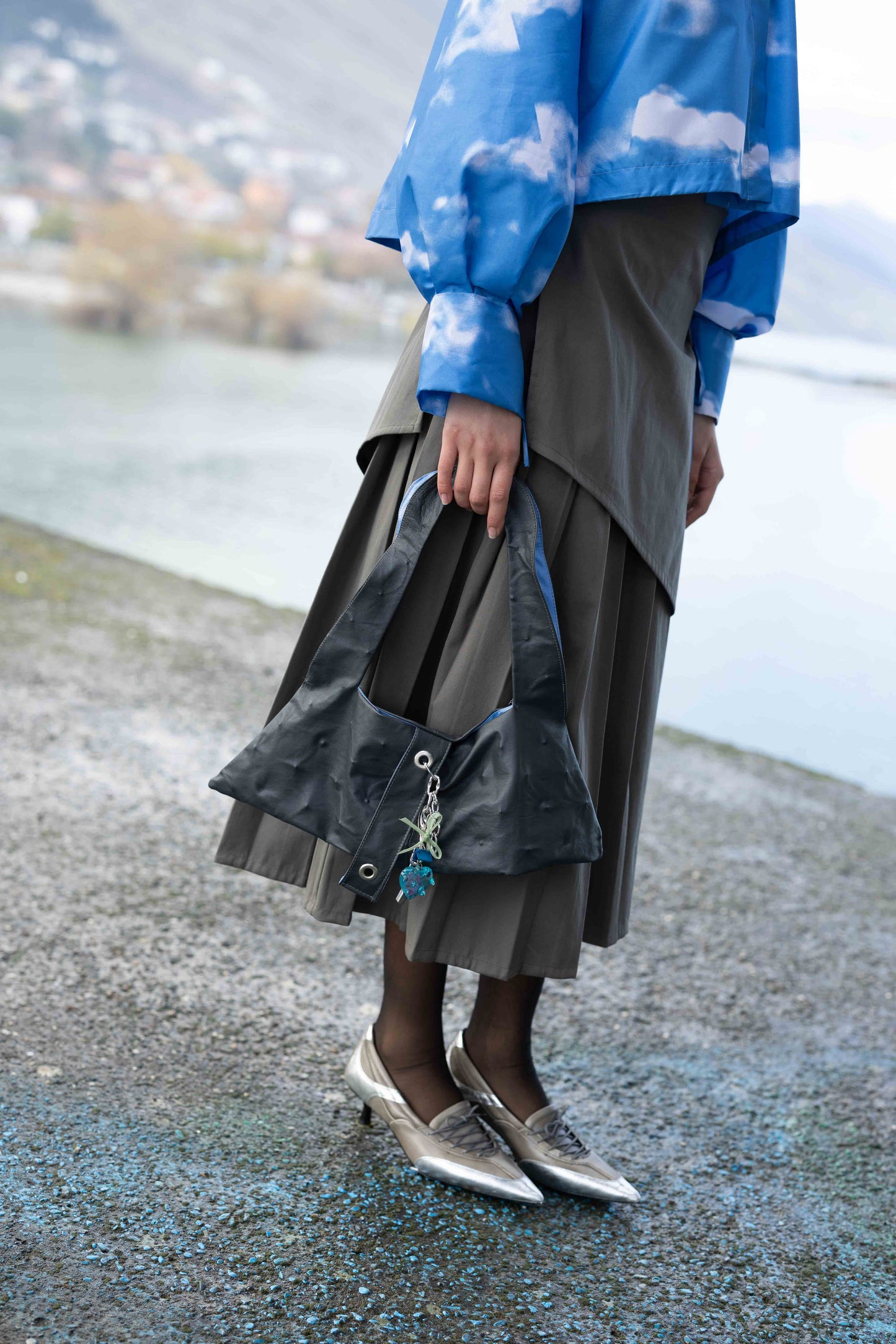 Skirt On Pleated Skirt