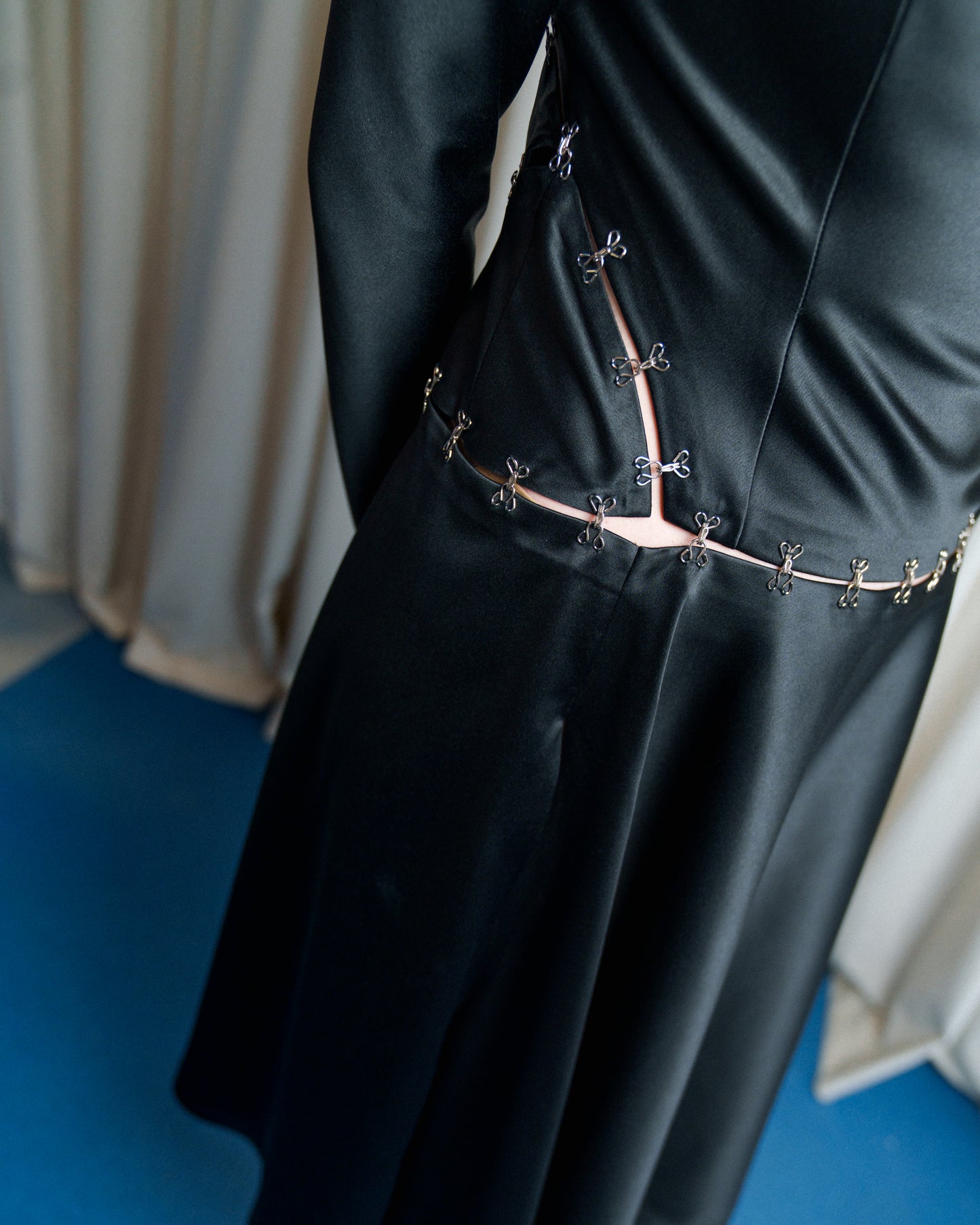 Hookline Satin Dress