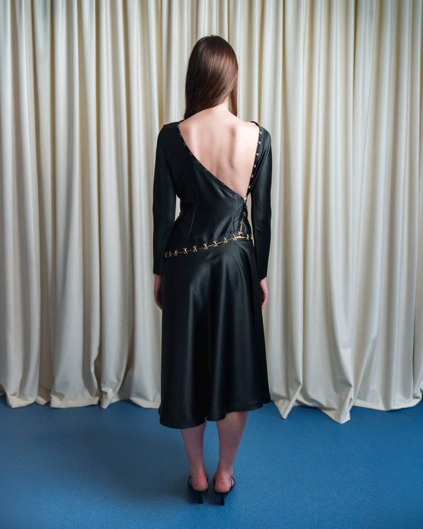 Hookline Satin Dress